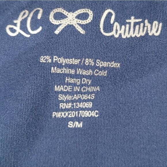 šLCĀ CoutureāBlue Bedazzled Sleeveless Stretchy TopāSmall - Picture 7 of 7